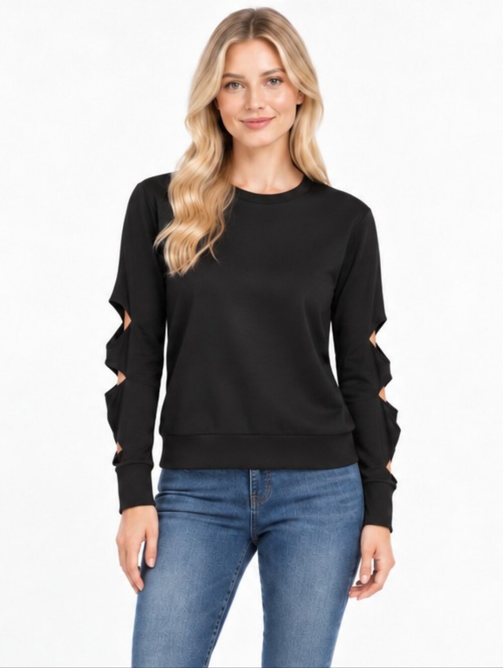 LNA Revolve Cut Out Sleeves Pullover Top In Size Small